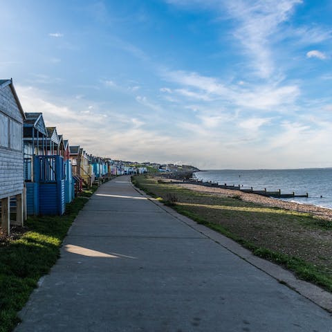 Pack a picnic to enjoy on Whitstable Beach, easily reachable on foot
