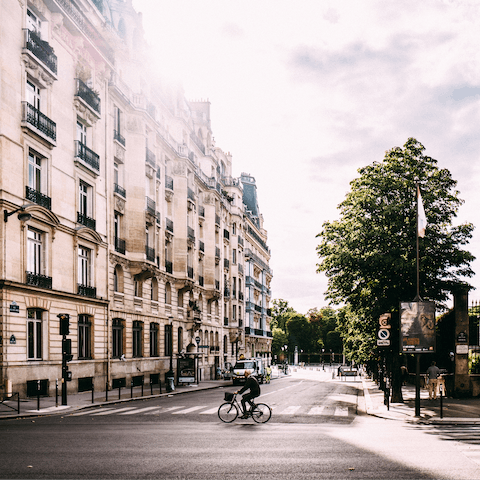 Admire the Parisian architecture at Luxembourg Gardens, within a twenty–minute drive away