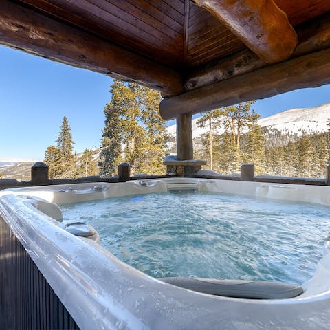 Soak up some bubbles after a long day on the slopes 