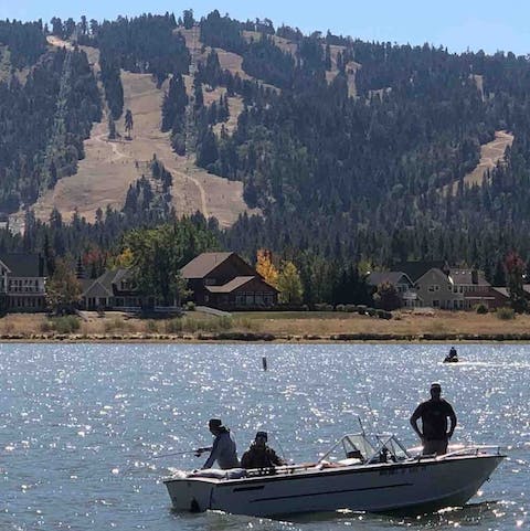 Spend a day fishing on Big Bear Lake