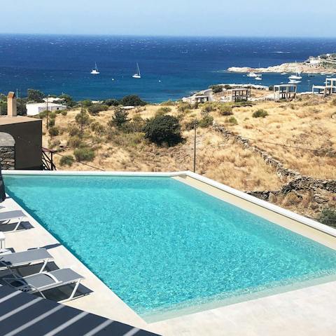 Lounge by the communal pool with a cocktail or bob about in the cool water