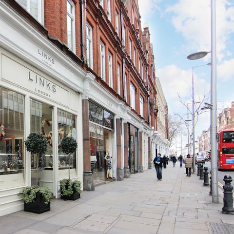 Treat yourself to some retail therapy along the King's Road, less than a minute away on foot