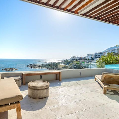 Relax on the terrace and enjoy the Camps Bay seafront view