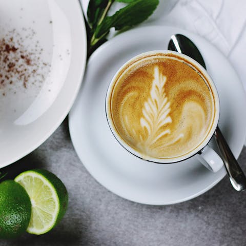 Enjoy your morning coffee or tea in a neighbourhood cafe