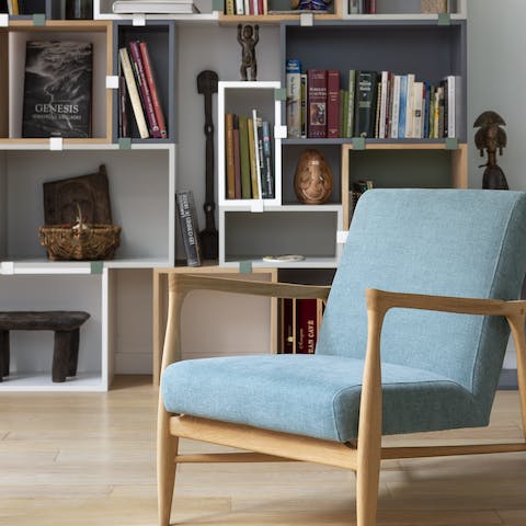 Curl up in a chair with a book from the library