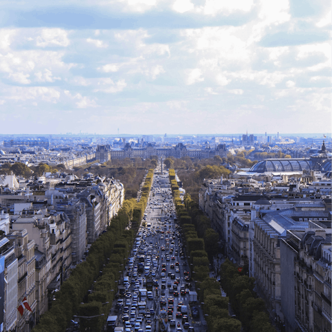 Do some shopping on the Champs-Élysées, a short walk away