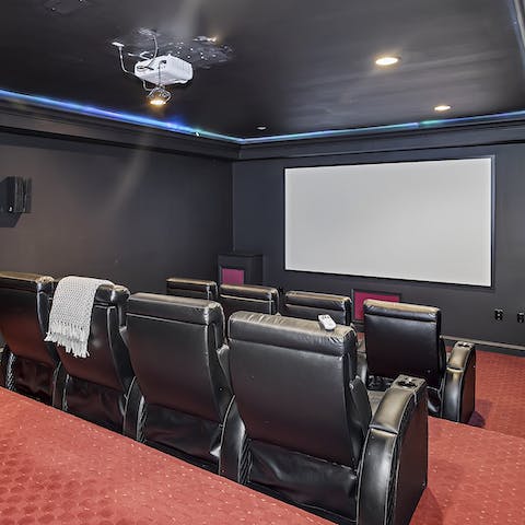 Grab some popcorn and watch a movie in your own private theathre 