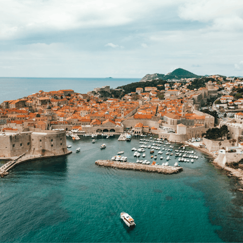 Discover Dubrovnik's Old Town – a fifteen-minute walk away