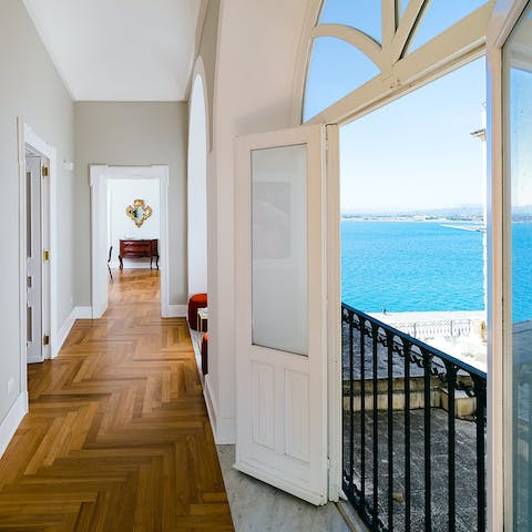 Enjoy sea views from every vantage point at this apartment