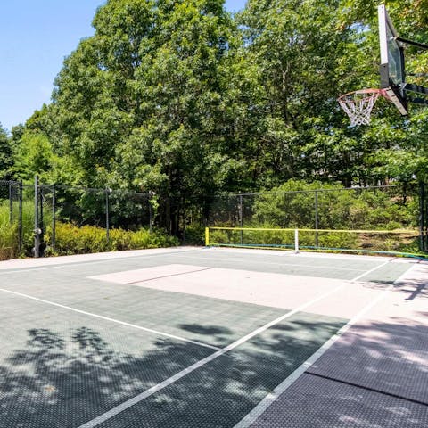 Sharpen your basketball skills on the private court