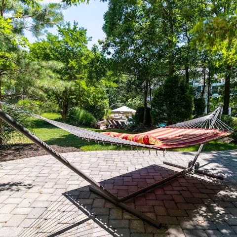 Spend a few hours daydreaming in the hammock