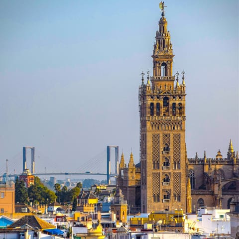 Visit one of the city's landmarks, Seville Cathedral, a one-minute stroll away