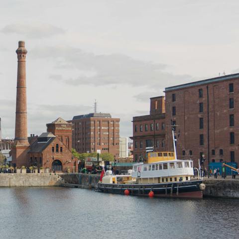 Stroll along the nearby waterways and docks of Liverpool or hire a boat and get out on the water yourself