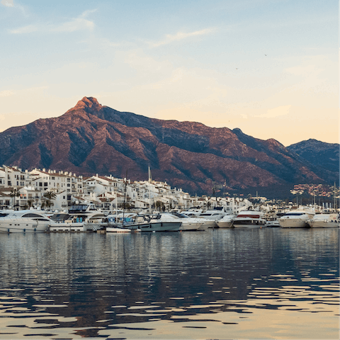 Embrace the glamorous shores of Marbella – the old town is a short drive away