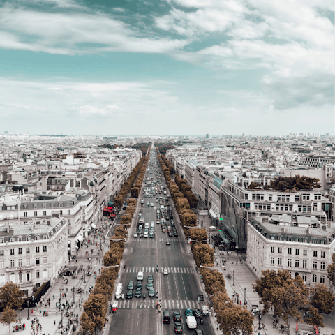 Go shopping on the Champs-Élysées – it's within walking distance