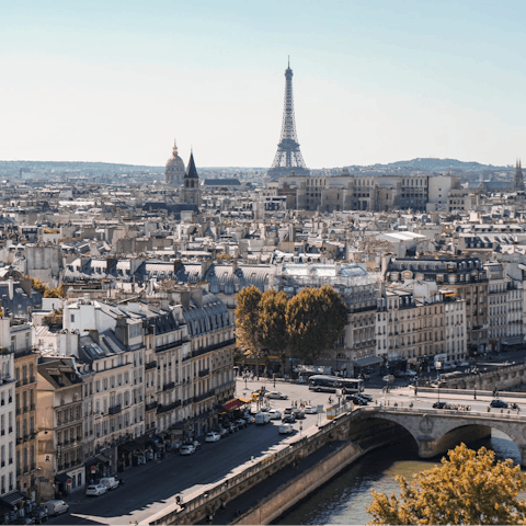 Explore Paris's monuments including the nearby Place de la Concorde 