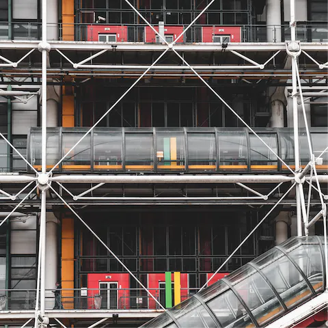 Visit the nearby Pompidou Centre