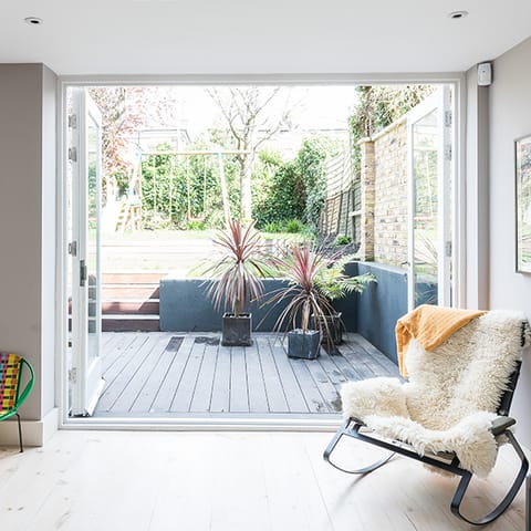 Open the bi-fold doors and pass an afternoon out in the back garden