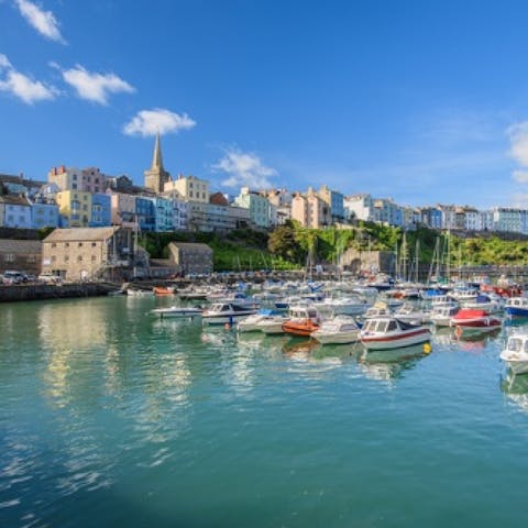 Stay in the charming village of St Florence, just a ten-minute drive from the coastal town of Tenby
