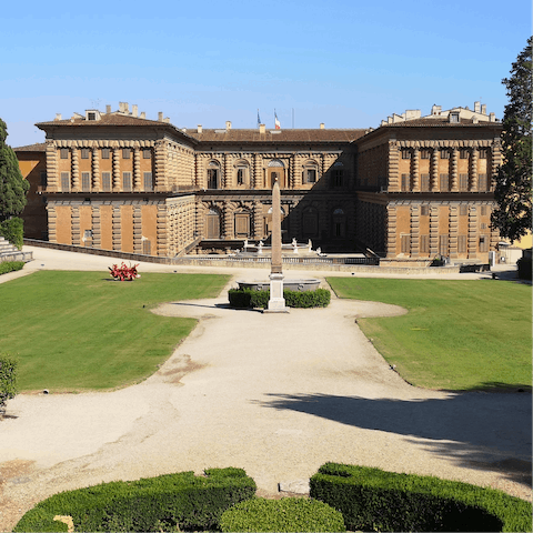 Browse renaissance art at Pitti Palace, a five-minute walk away