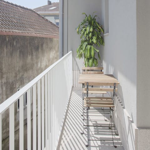 Sip a zesty glass of sangria out on the balcony