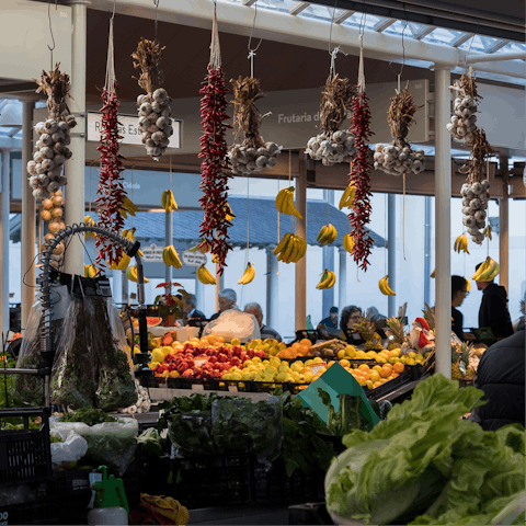 Peruse the market stalls in Mercado do Bolhão, a short walk away