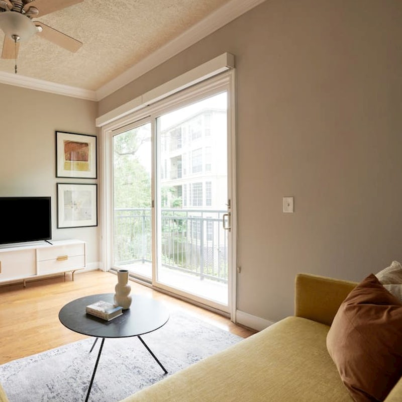 Slide open the glass doors and enjoy the private balcony
