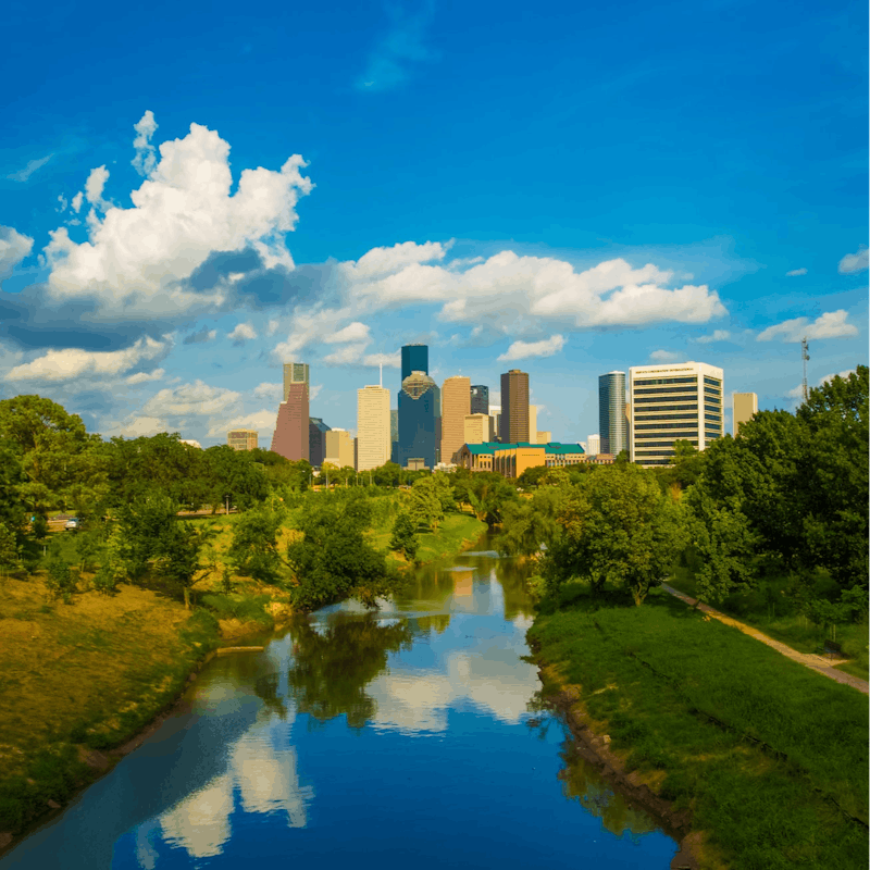 Follow the Buffalo Bayou Trail from the apartment's doorstep into the heart of Houston