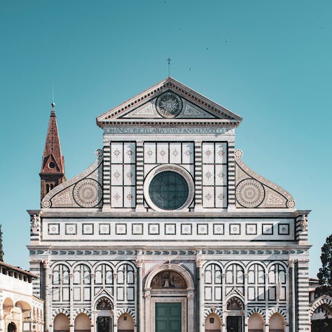Walk down to the historic and gorgeous Basilica of Santa Maria Novella