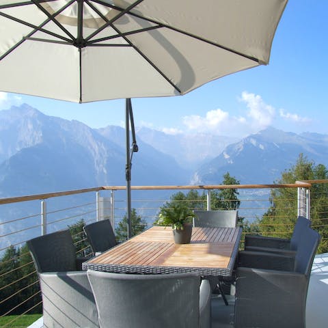 Dining on a balcony with views like no other