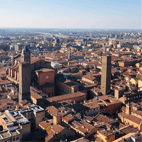 Stay in the heart of Bologna and explore all of its treasures