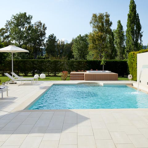 Lounge by your private pool