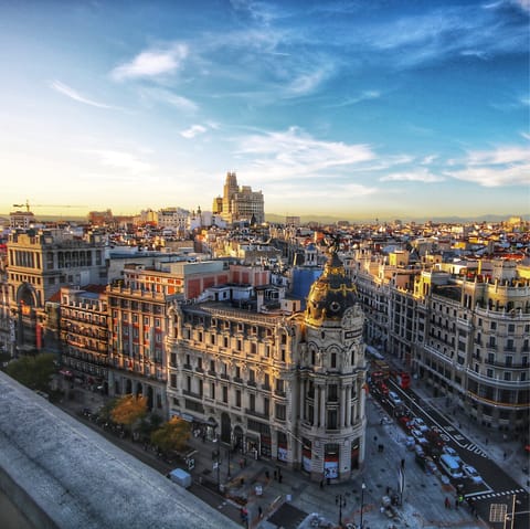 Explore the heart of Madrid from this central location