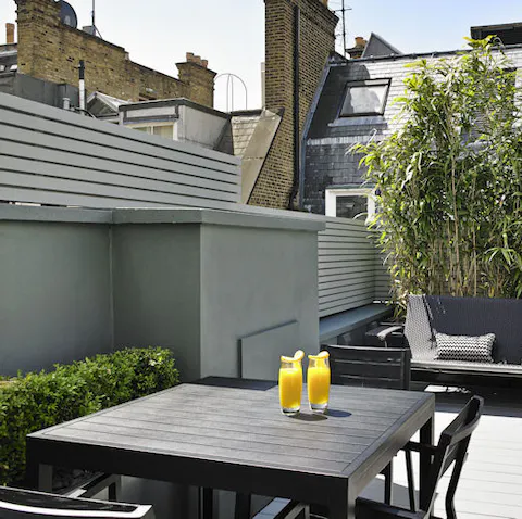 Enjoy your private roof terrace
