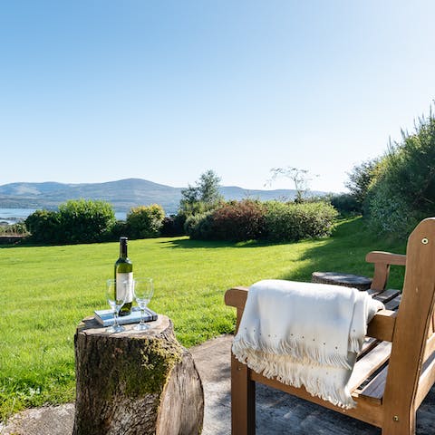 Sit back with a glass of wine as you admire the spectacular views
