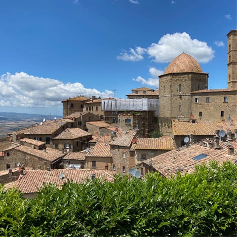 Drive to Volterra in minutes to explore the walled town
