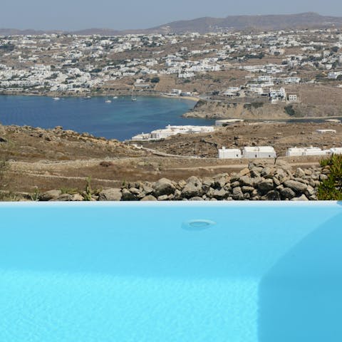 Soak up the gorgeous sea views from the pool