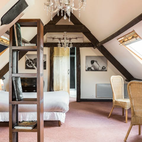Sleep under the historic  arched roof 