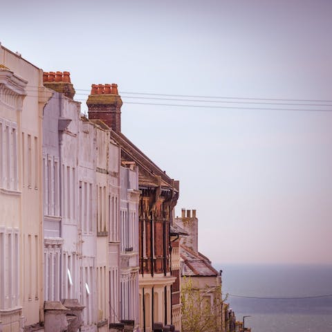 Stay in buzzing and creative St Leonards, only a five-minute stroll from the seaside