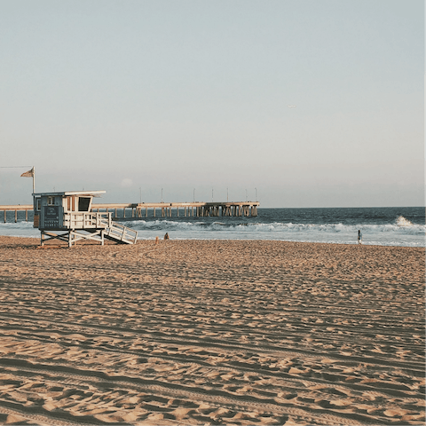 Drive to Venice Beach in six minutes for a quick dip