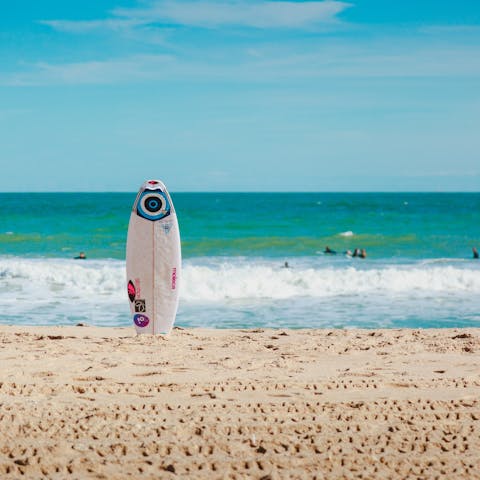 Catch a wave or two at Municipal Beach, only minutes away