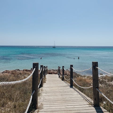 Spend a day exploring some of Ibiza’s most beautiful beaches