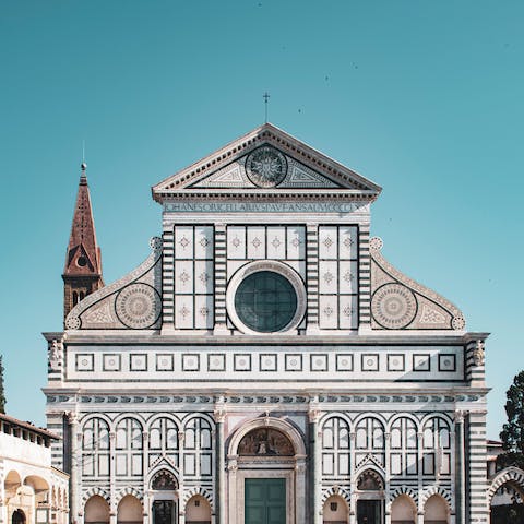 Drive into Florence and visit the beautiful Basilica of Santa Maria Novella