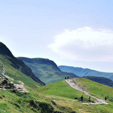 Hike through some of England's most picturesque landscapes in the Lake District National Park