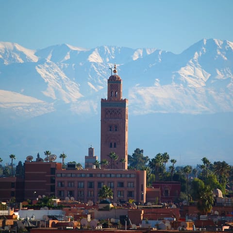 Wander Marrakech's maze of alleyways and discover thriving souks, Moorish architecture and incredible cuisine