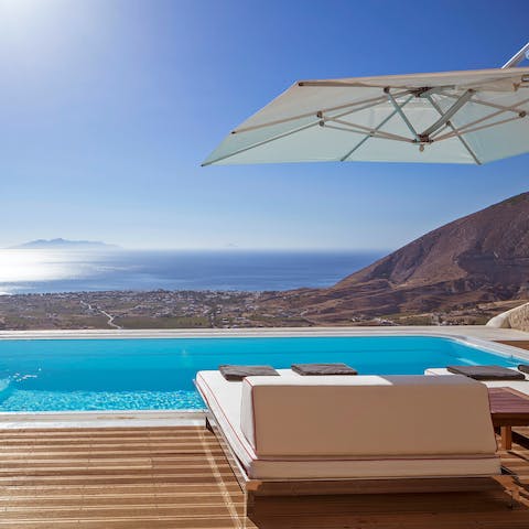 Bask in the sunshine before slipping into the private infinity pool