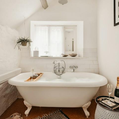 Run yourself a relaxing bubble bath