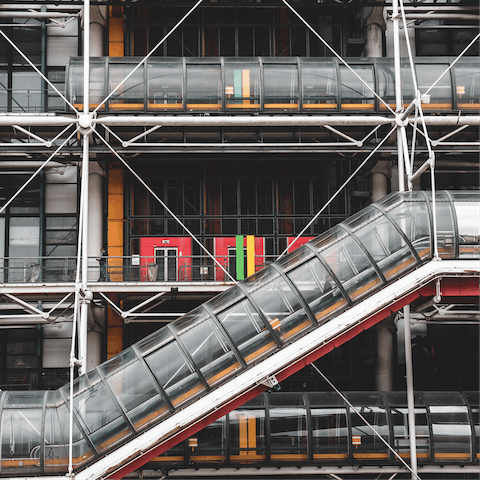 Discover the Pompidou Centre, just a ten-minute stroll away 