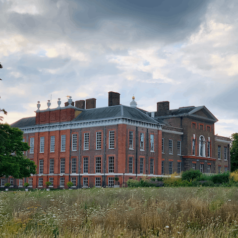 Stroll through the lush grounds of Kensington Palace