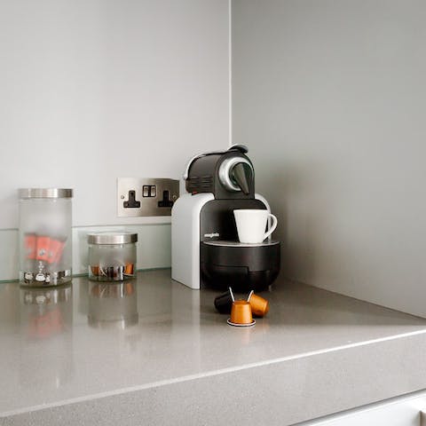 Boost your morning with a fresh nespresso